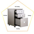 Custom Sheet Metal Storage Cabinet Multi-Drawer Industrial Tool Organizer OEM/ODM for Garage/Hospital
