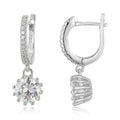 Creative Jewelry 925 Sterling Silver Huggie Halo Diamond Diy Earring Making
