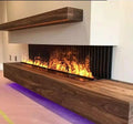 Steel Electric Water Steam Fireplace WiFi Remote Control Eco-friendly Global Voltage Modern Design Apartment Use Insert