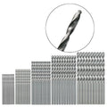 50Pcs 1/1.5/2/2.5/3mm HSS Drill Bit Set High Speed Steel Straight Shank Mini Twist Drill Bit for Woodworking Plastic Aluminum