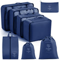 Custom 7-Piece Packing Cubes Set Travel-Nylon Polyester Zipper Closure Waterproof 3 Various Sizes Luggage Organization Custom