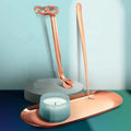 Rose Gold Stainless Steel Wholesale Embossed Logo Candle Wick Trimmer Snuffer Dipper Accessories