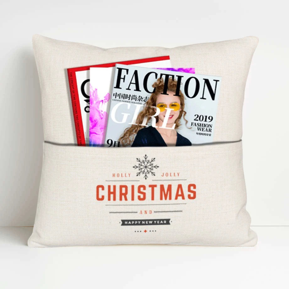 Cygnus 12 Inch Linen Pocket Pillow Case Blank Sublimation Pillow Case Custom Christmas Pillow Case Cover