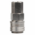 3/8 Nitto Series One Touch Stainless Steel SS304 Forged Quick Coupler Pneumatic Socket Female Thread Coupling 0~20 bar -20