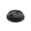 Wholesale 80mm Matte Black/White PP Plastic Smart Lids Disposable Cup Lid with Heart Stopper for Cups