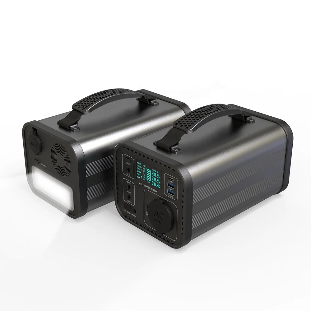 Multi-function AC 110V 220V Power Supply Laptop Power Bank 300W Camping Portable Solar Power Station