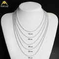 Goldleaf 925 Sterling Silver Men's Hip Hop Tennis Moissanite Necklace Rose Gold Plated Third Party Certified 3-5mm D Color MegaBDM