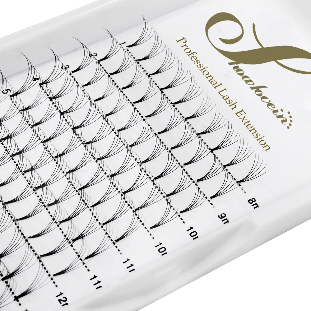 Most Popular 3D 4D 5D 6D 0.07mm Pre Made Fan Lashes Long Short Stem Premade Volume Fans