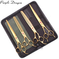 Dog Grooming Kit 8"  Chunker Scissors Dog Curved Scissors up Pet Hair Thinning Scissors Set Z3015 Pet Products