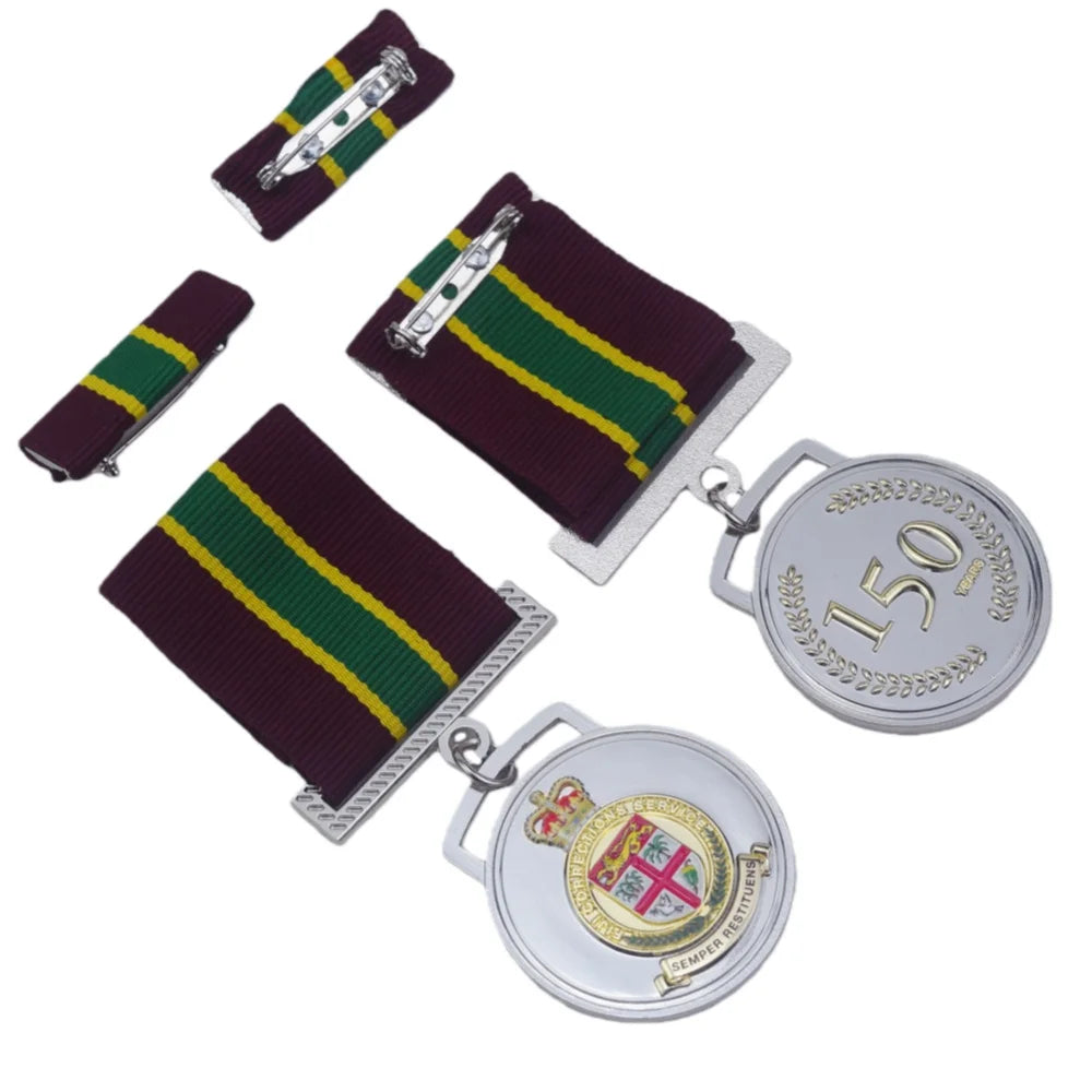Custom Two-Tone Plated St John Ambulance Award Medal Commemorative Souvenir Medal Gold Silver Medals