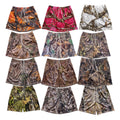 Rainbow Spray Wholesale Street Men's Basketball Mesh Quick-dry Shorts New Summer Tree Trunk Print Running Beach Men's Shorts
