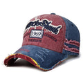 Solid 6-panels Distressed Denim Trucker Cap Washed Sport Cap Hat Women Men Plain Worn Out Cotton Denim Baseball Cap