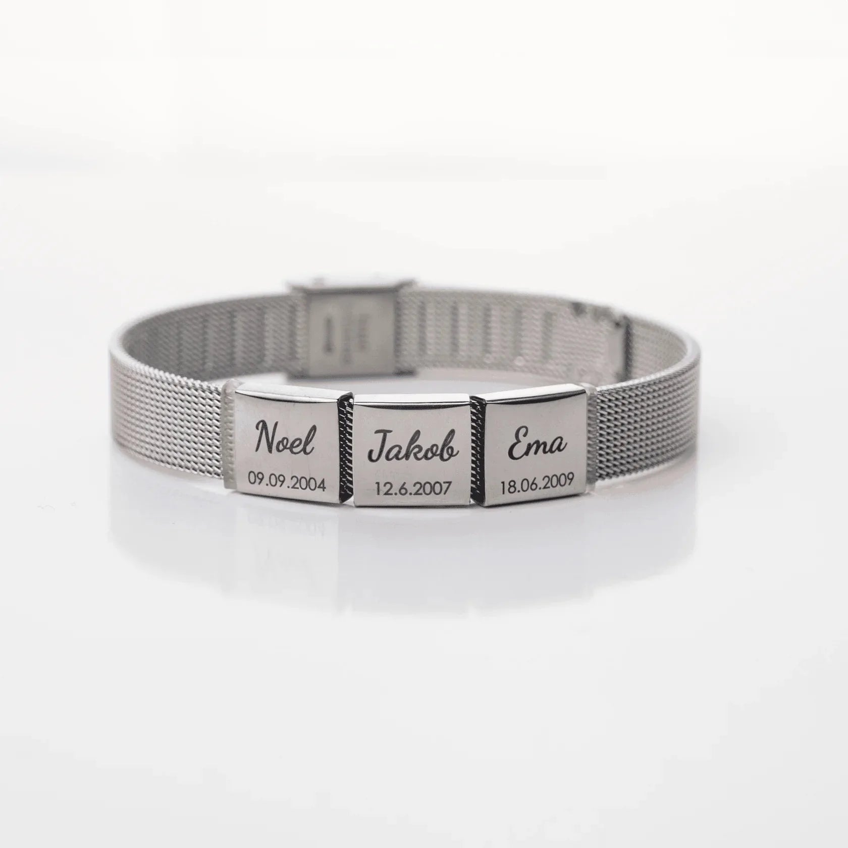 Stainless Steel Unique 10mm Watch Band Adjustable Closed Mesh Strap 18k Customizable Short Rectangular Spacer Bracelets Gifts