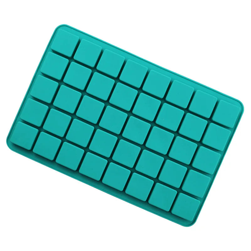 40 Cavity Silicone Square Chocolate Mold Small Ice Cube Tray Mold Rectangle Ice Molds