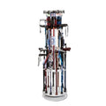 Retail Store 3 Tiers Rotating Metal Walking Sticks Display Stand Hiking Poles Cane Display Shelf Rack