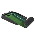 Wholesale 2.5M 3M Black Plastic Frame Indoor Golf Putting Green Mat With Ball Return Golf Training Equipment