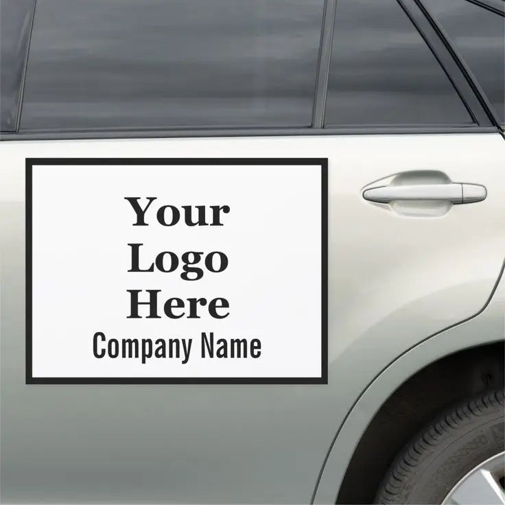 Custom Car Magnetic Bumper Sticker Advertise Business Cover Company Logo Car Door Magnet Decal Magnetic Signs for Vehicles
