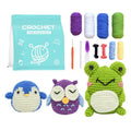 Beginner's Crochet Starter Kit with Yarn DIY Knitting Supplies for Adults and Kids for DIY Projects