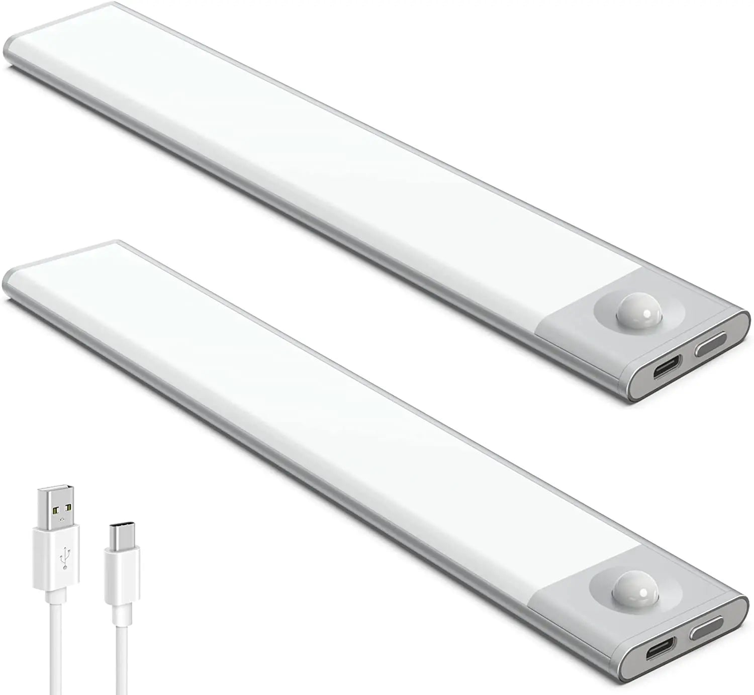 Magnetic Under Counter Lighting LED Motion Sensor Night Light for Closet Cabinet Wardrobe Stairs