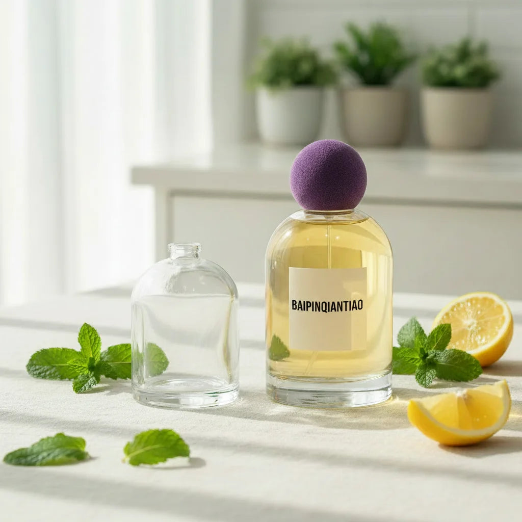 Hot Selling Round Parfum Bottle Empty Luxury Perfume Glass Bottles 30ml 50ml 100ml With Customized Box