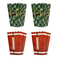 Sports Theme Popcorn Treat Boxes Rugby Design Popcorn Holder Boxes Party Favour Candy Snack Packaging Paper Boxes for Birthday
