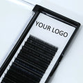 Professional Cashmere Split Tips Ellipse Matte Black Silk Flat Lashes 0.15 0.20mm Individual Ellipse Flat Eyelashes Extention