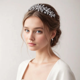 Princess Bridal Hair Accessories Tiara Zirconia Crown Wedding Zircon Tiaras