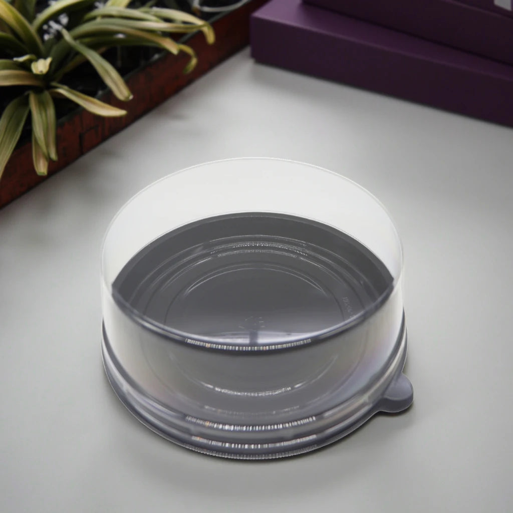 CHUAN HE Reusable Food Grade Dome Cake Box Custom Multi Sizes 6 8 10 Inch Transparent Round Cake Box