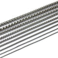 2mm 2.5mm 3mm Selling in Meter Customized Jewelry Accessories Stainless Steel Square Chain Necklace Crude Chain Link Necklace