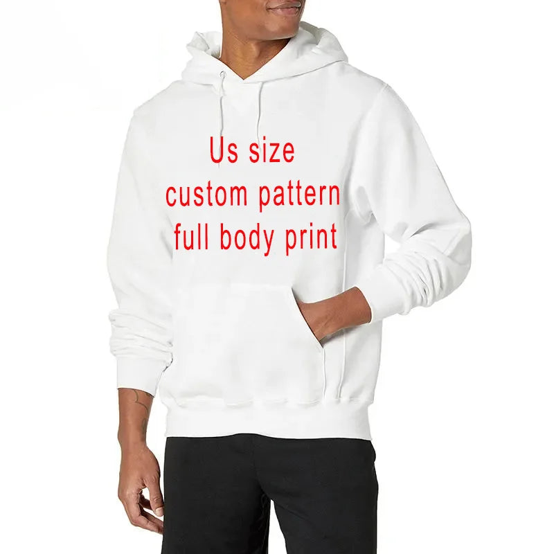 Manufacturer Unisex Men Women Blank 100% Polyester for Sublimation Logo Custom Hoodie Puff Print Full Zip up Crewneck Sweatshirt