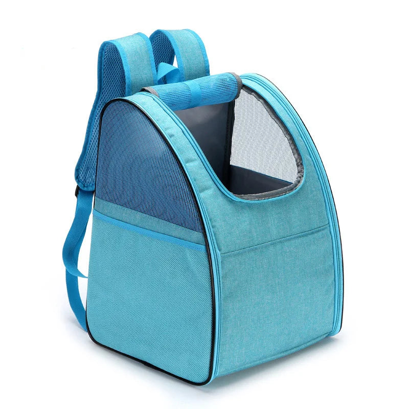 Fashionable Portable Pet Travel Bag Carrier Durable Polyester with Zipper Closure Breathable Backpack for Pets