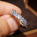 CAOSHI Jewelry New Arrival Rings Pear Cut Fashion Wedding Engagement Ring Bling Zircon Stone Rings for Women