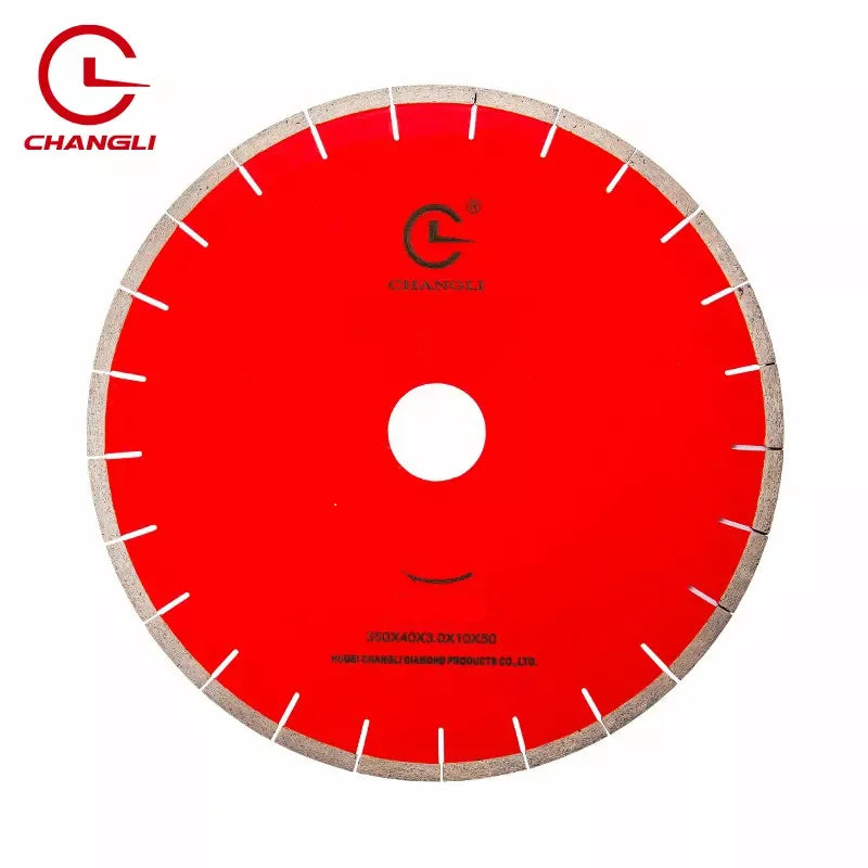 High Quality OEM Industrial Grade High Frequency Welded Segment Silent Dry Cutting 350mm 14inch Diamond Saw Blade for Quartz
