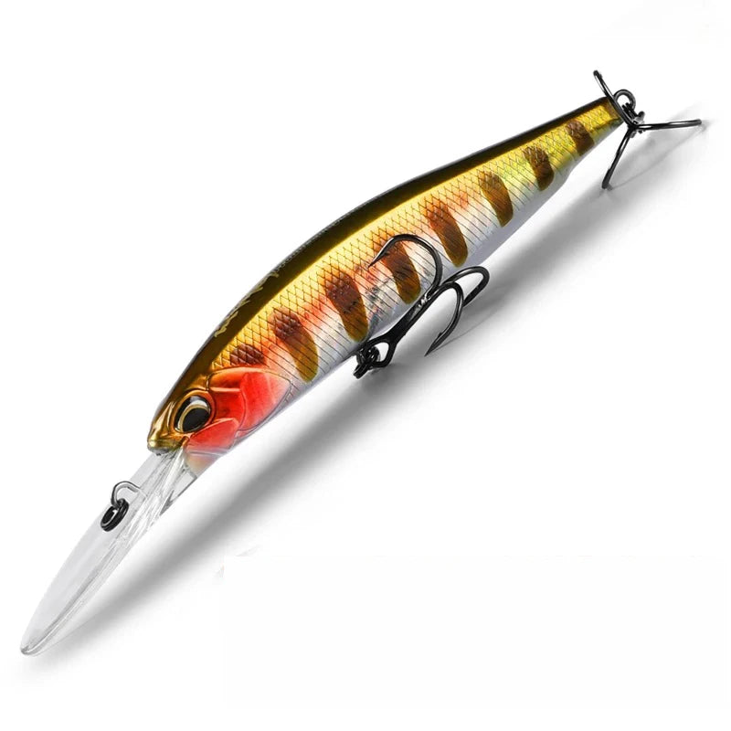 100mm/16g Super Long Distance Casting Floating Suspending Minnow Lure Long Tongue Plate Minnow Fishing Lure