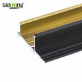 Drop Shipping Free Sample Aluminium Tile Corner H Shape Trim Metal Wall Aluminum Profile Protection Aluminum Skirting Board