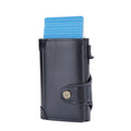 2023 New Style PU Leather RFID Protected Automatic Pop up Card Holders Case With Button for MenMale Card Wallets Cover Purse