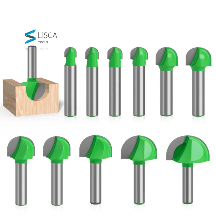 L-N026-3 1pc 8mm Shank CNC Tools Round Nose Bits Round Nose Core Box Router Bit Shaker Cutter Tools for Woodwork Tools