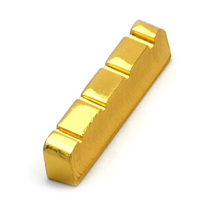 38*6*9-8mm 4 String Slotted Brass Nut Bass Nut Gold Plated Electric Bass Nut