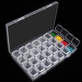 Diamond Painting Tool 28 Grid Jewelry Diamond Painting Storage Box Detachable Plastic Transparent Color Box