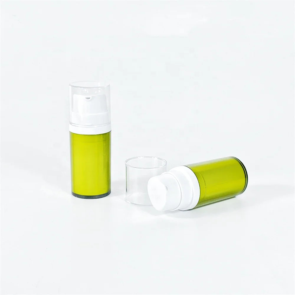 Travel-Friendly 15ml Reusable Skin Care Serum Pump Sprayer Easy Carry Small Shape Bottle Hot Stamped Cap Increases Shampoo