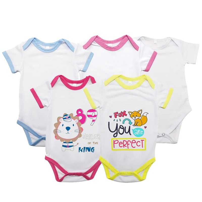Household Textiles Wholesale Blanks Sublimation Plain Toddler Rompers for Home Decoration
