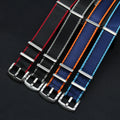 1.4mm Thick Replacement Nylon Watch Strap Glossy 20mm 22mm Seatbelt Wrist Band Breathable Fabric Watchbands MegaBDM