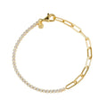 925 Sterling Silver Zircon Tennis Bracelets 18k Gold Link Chain Bracelet