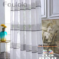 Factory Supply New Black Pattern Voile Sheer Window Curtain