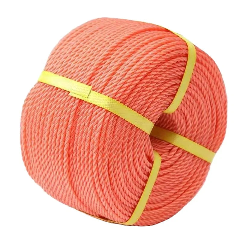 High-Strength Free Sample PE Twist Rope Coil Packaging Agriculture Baling Eco-Friendly Customized Diameter Length MOQ 500KG