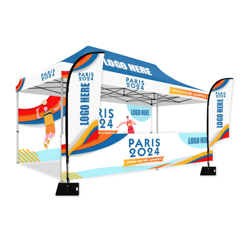 Outdoor Customized Advertising 100% Waterproof Sun Shade Exhibition Canopy Tents for