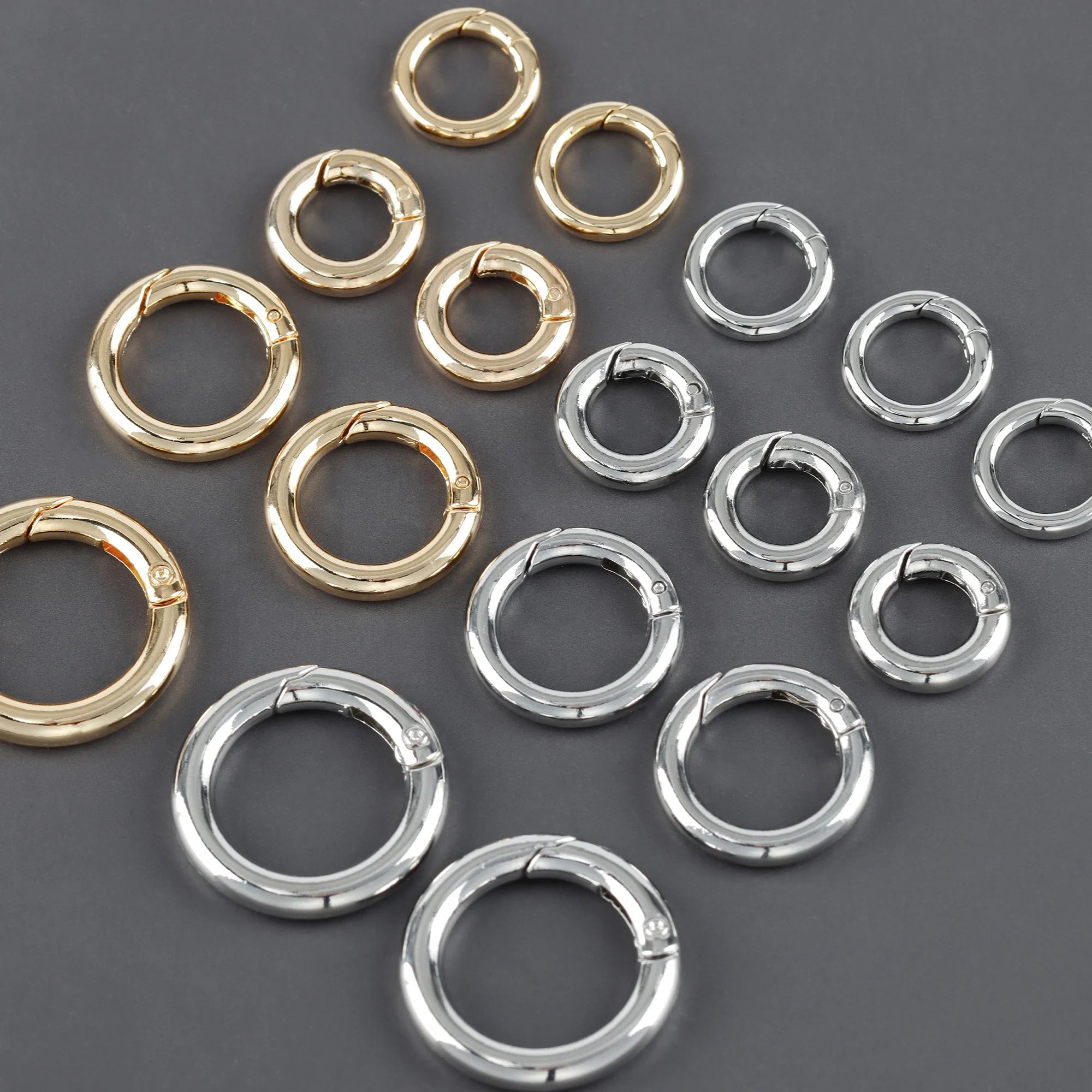 M753  10pcs/lot Round Shape Diy Clasp Hooks Diy Necklace Bracelet Connectors Jewelry Making Accessories