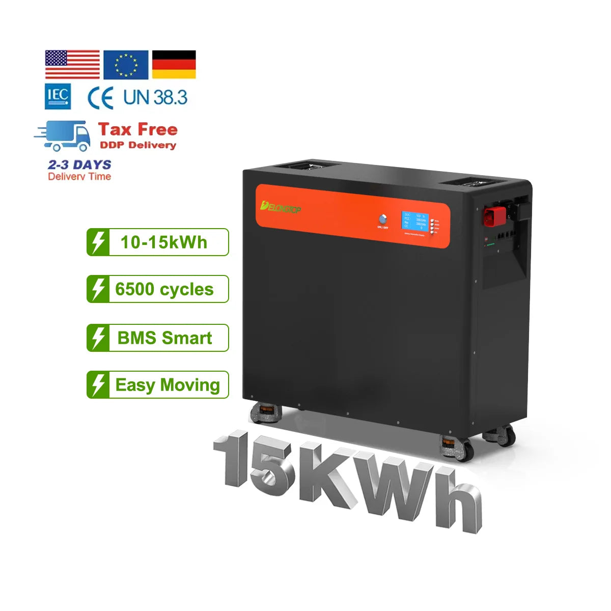 Lifepo4 Catl Grade a Movable 48v 51.2v 200ah 280ah 300ah Lifepo4 10Kwh 15Kwh Lithium Li Ion Rechargeable Battery Pack