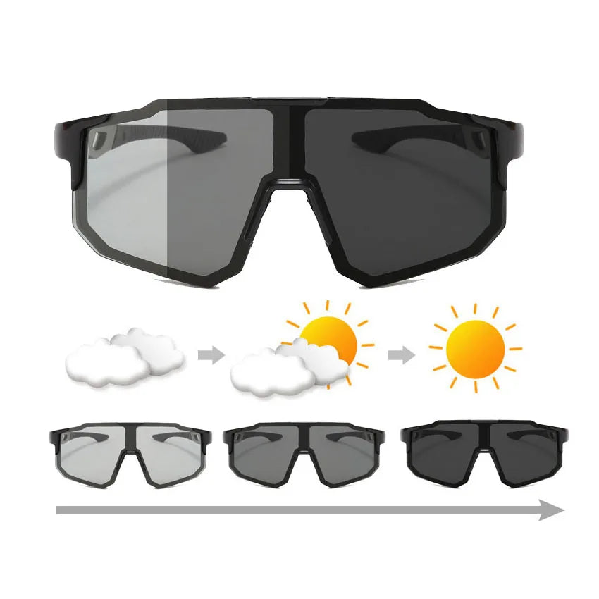 Men's Polarized Cycling Sunglasses MTB Bike Glasses for Outdoor Sports Hiking Eyewear Road Riding Sun Glasses Mountain Fishing