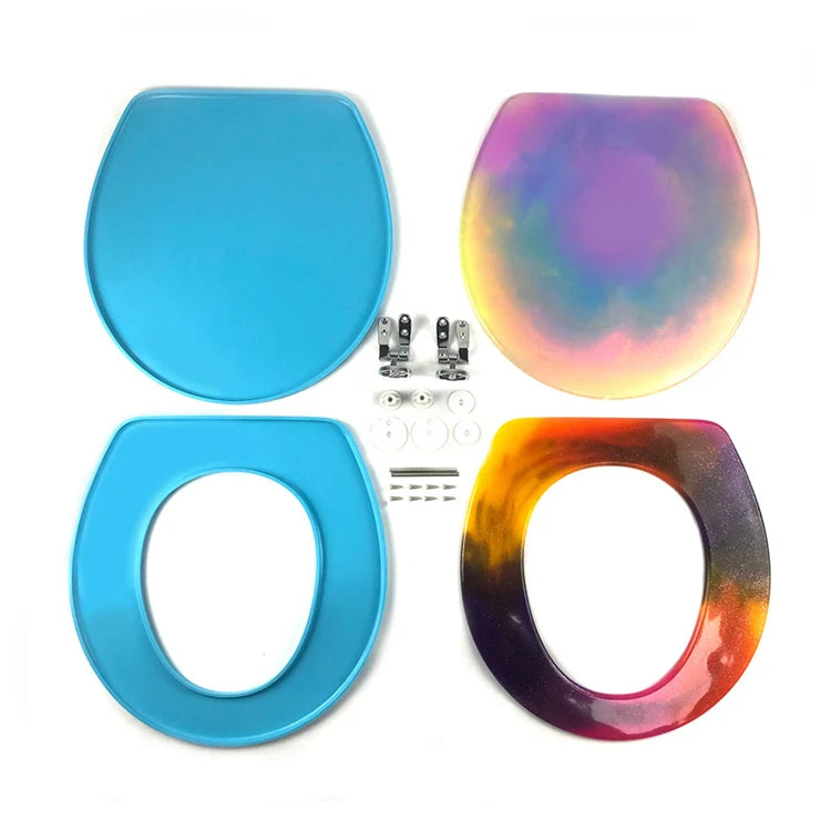 YS DIY Toilet Cushion Cover Pad Epoxy Resin Mold Closestool Seat Mat Silicone Plaster Mould DIY Crafts Casting Tools Dropship